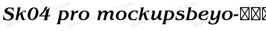 Sk04 pro mockupsbeyo字体转换